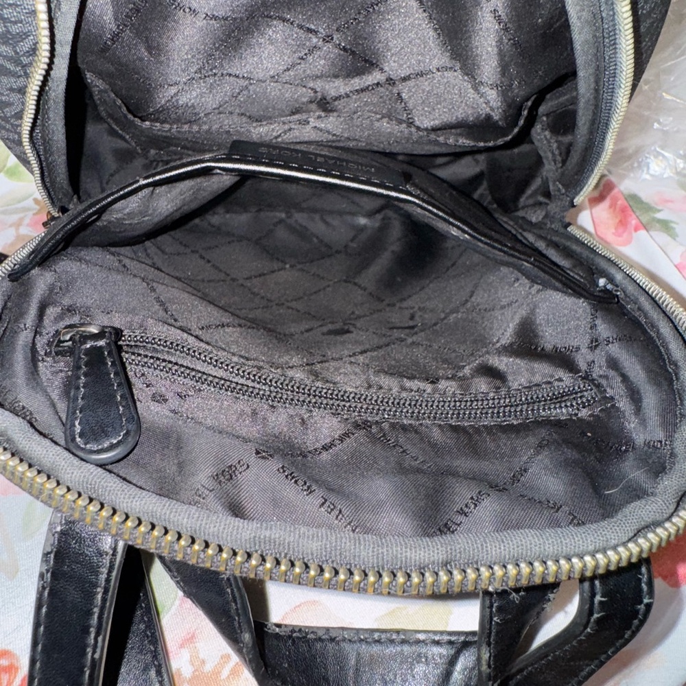 ✨ Michael Kors Studded Mini Backpack – Black MK Logo – Read Description ✨ - Picture 2 of 10